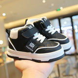 1-7 Years Boy & Girls Casual Sneakers New Shoes Soft-Soled Baby Shoes-Black