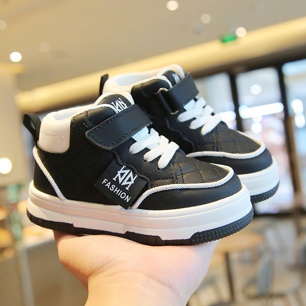 1-7 Years Boy & Girls Casual Sneakers New Shoes Soft-Soled Baby Shoes-Black