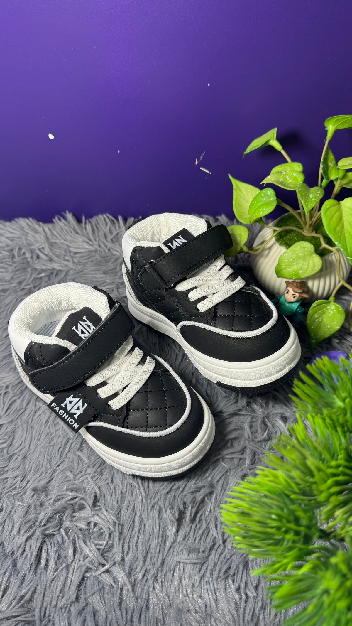 1-7 Years Boy & Girls Casual Sneakers New Shoes Soft-Soled Baby Shoes-Black