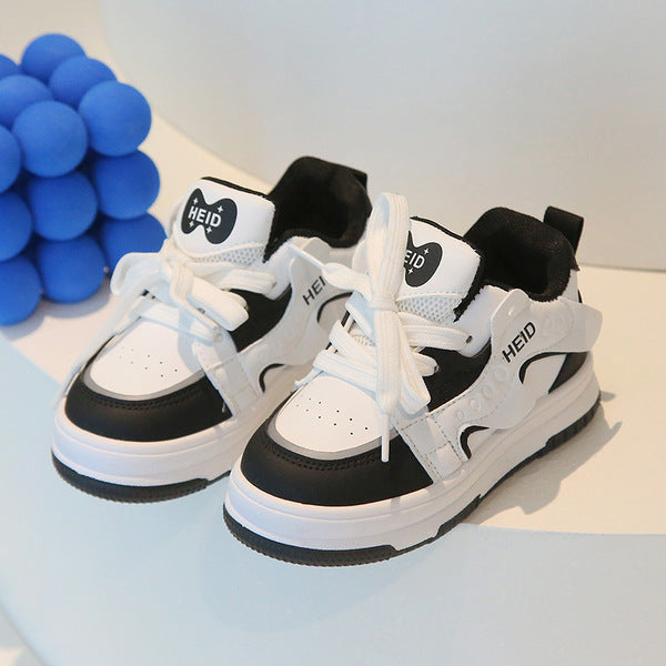 1-7 Years Children's Winter Sneakers Soft-Soled Boy And girls Baby Shoes-Black